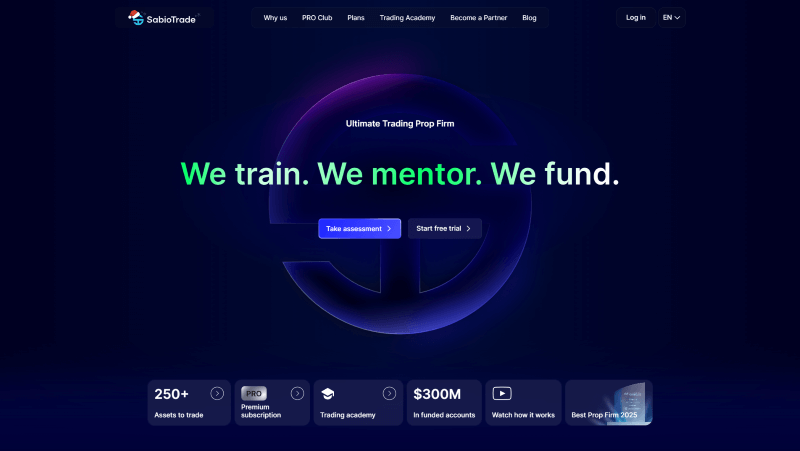 Sabio Trade webpage